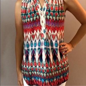 MARKET & SPRUCE Coval V Neck Tunic Tank